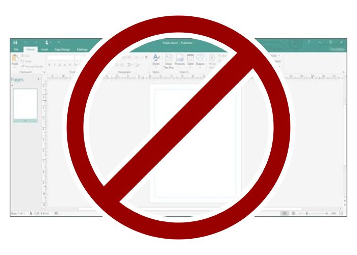 Microsoft Publisher being unreachable