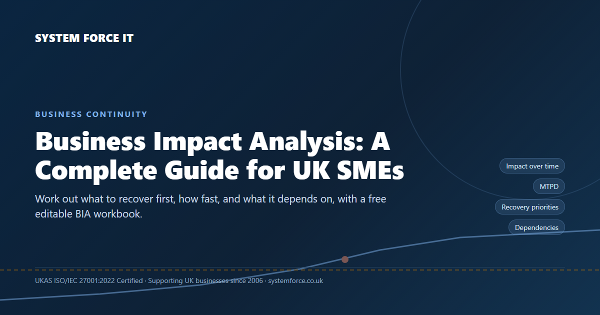 Business Impact Analysis: A Complete Guide for UK SMEs, from System Force IT.